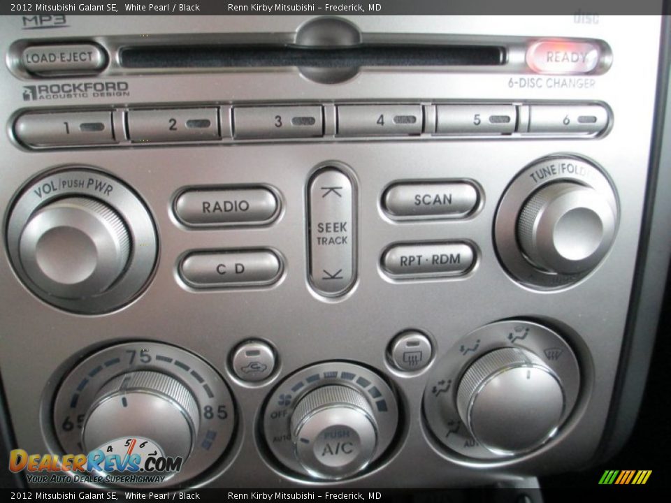 2012 Mitsubishi Galant SE White Pearl / Black Photo #23