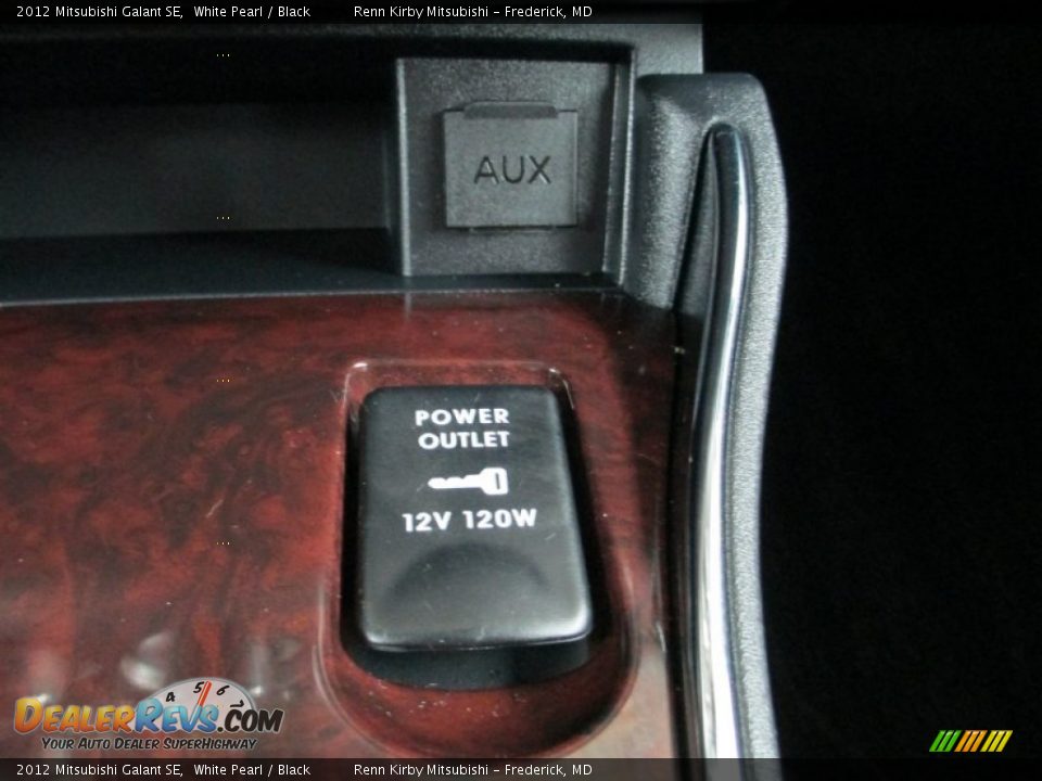 2012 Mitsubishi Galant SE White Pearl / Black Photo #25