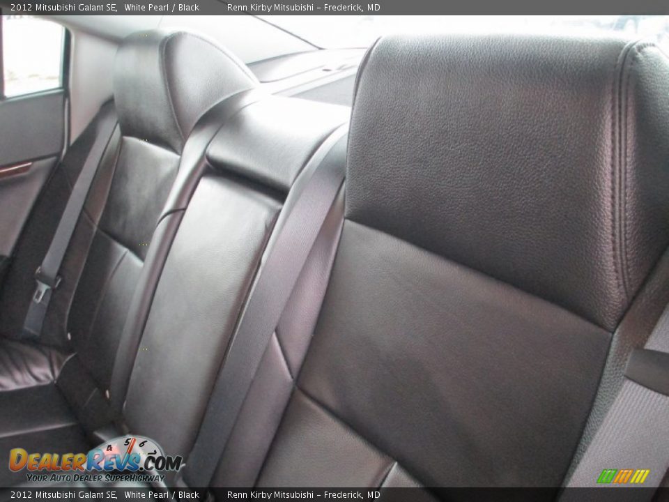 2012 Mitsubishi Galant SE White Pearl / Black Photo #27