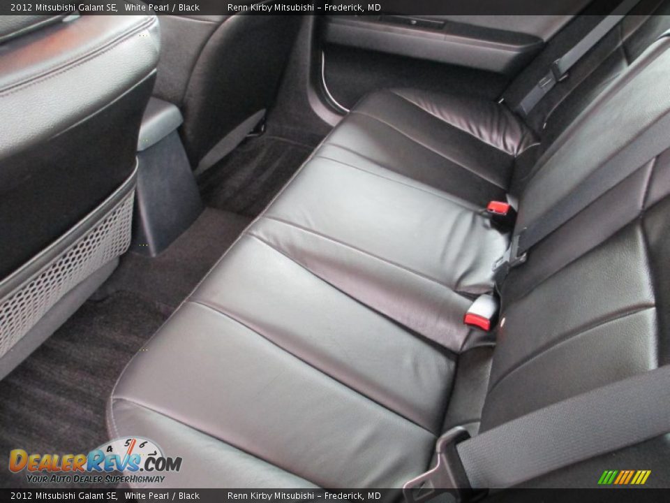 2012 Mitsubishi Galant SE White Pearl / Black Photo #28