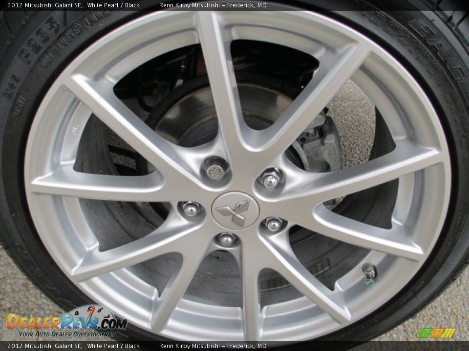 2012 Mitsubishi Galant SE White Pearl / Black Photo #30