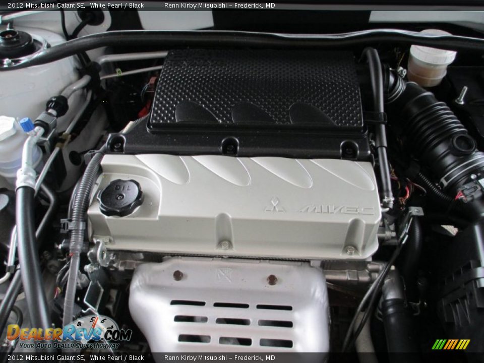 2012 Mitsubishi Galant SE White Pearl / Black Photo #32