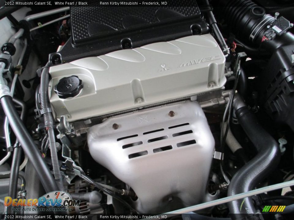 2012 Mitsubishi Galant SE White Pearl / Black Photo #33