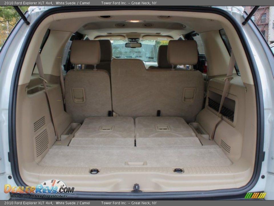 2010 Ford Explorer XLT 4x4 White Suede / Camel Photo #3