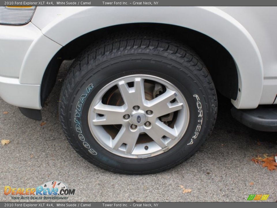 2010 Ford Explorer XLT 4x4 White Suede / Camel Photo #6
