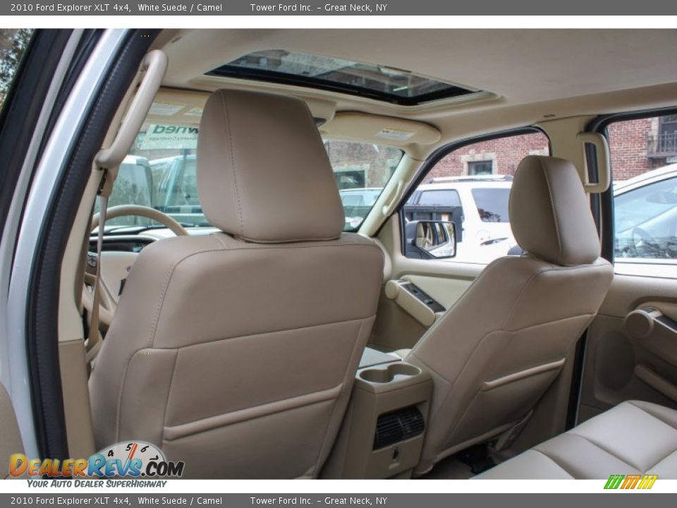 2010 Ford Explorer XLT 4x4 White Suede / Camel Photo #11