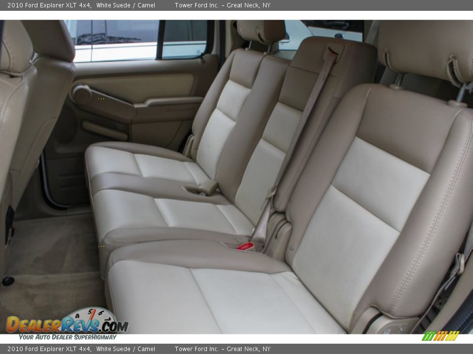 2010 Ford Explorer XLT 4x4 White Suede / Camel Photo #12