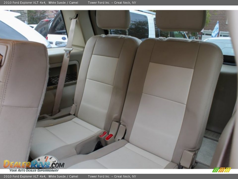 2010 Ford Explorer XLT 4x4 White Suede / Camel Photo #13