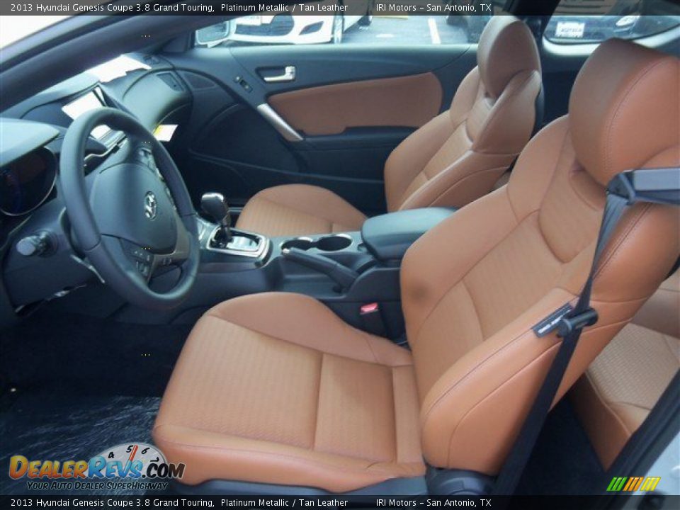 2013 Hyundai Genesis Coupe 3.8 Grand Touring Platinum Metallic / Tan Leather Photo #5