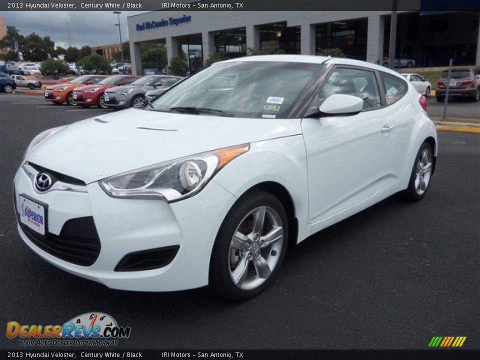 2013 Hyundai Veloster Century White / Black Photo #1