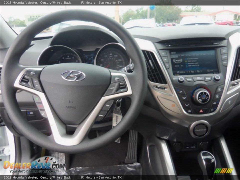 2013 Hyundai Veloster Century White / Black Photo #6