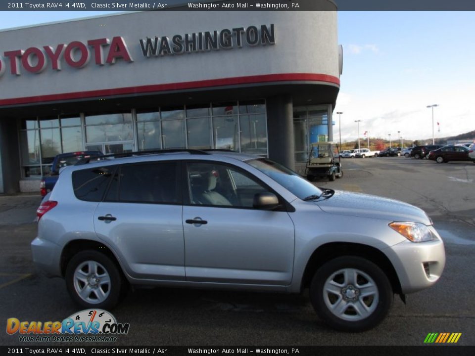 2011 Toyota RAV4 I4 4WD Classic Silver Metallic / Ash Photo #2