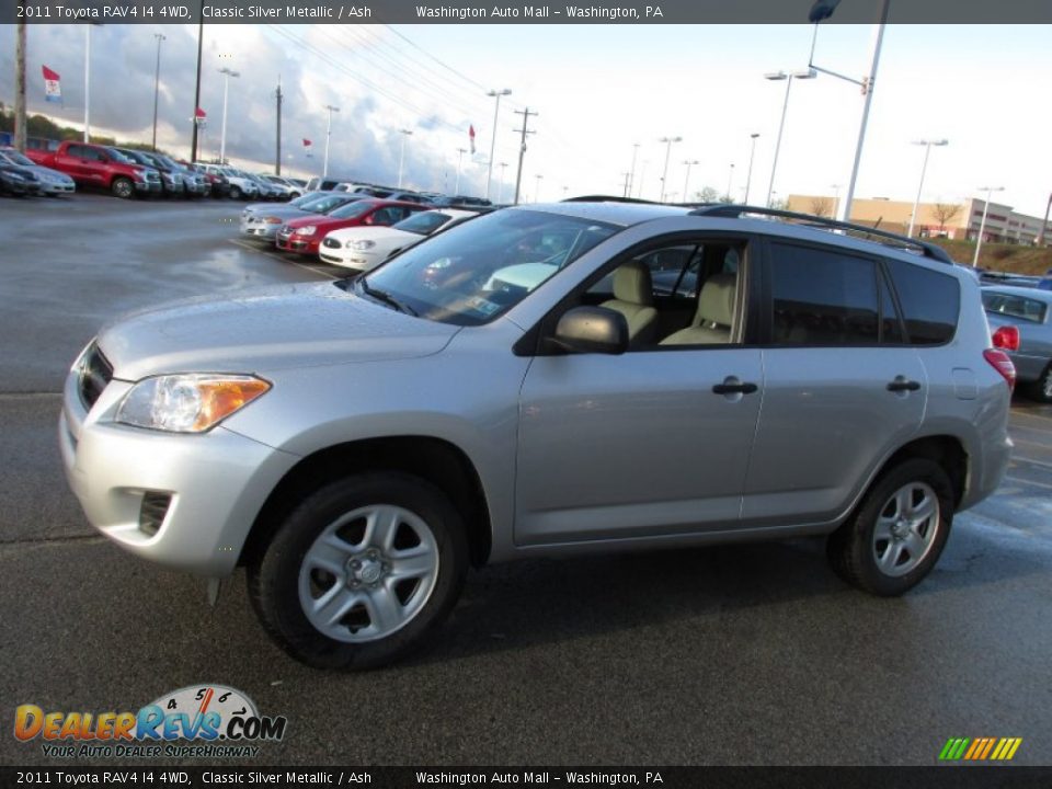 2011 Toyota RAV4 I4 4WD Classic Silver Metallic / Ash Photo #5