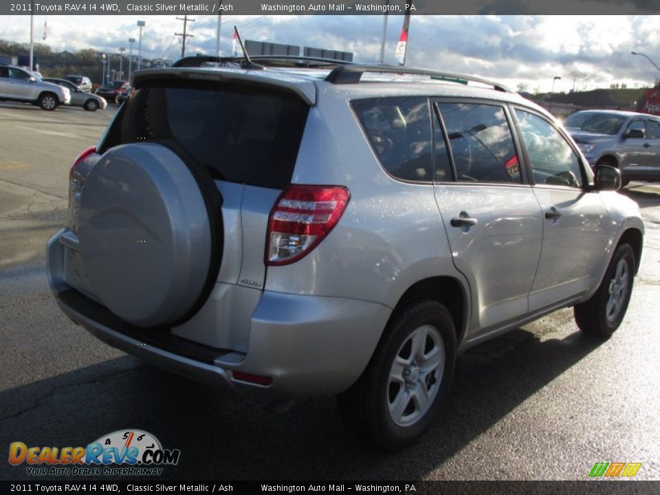 2011 Toyota RAV4 I4 4WD Classic Silver Metallic / Ash Photo #7