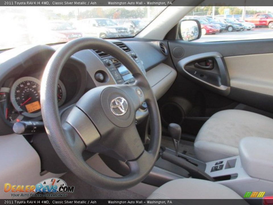 2011 Toyota RAV4 I4 4WD Classic Silver Metallic / Ash Photo #10