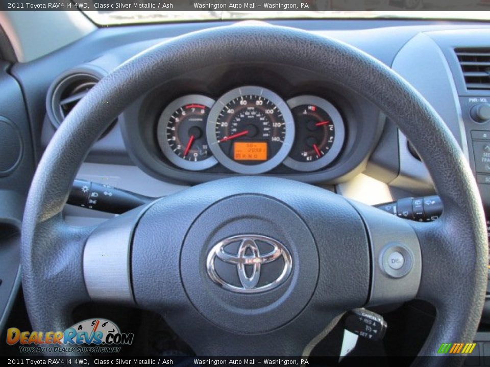 2011 Toyota RAV4 I4 4WD Classic Silver Metallic / Ash Photo #15