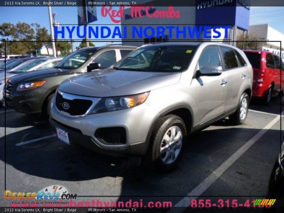 2013 Kia Sorento LX Bright Silver / Beige Photo #1