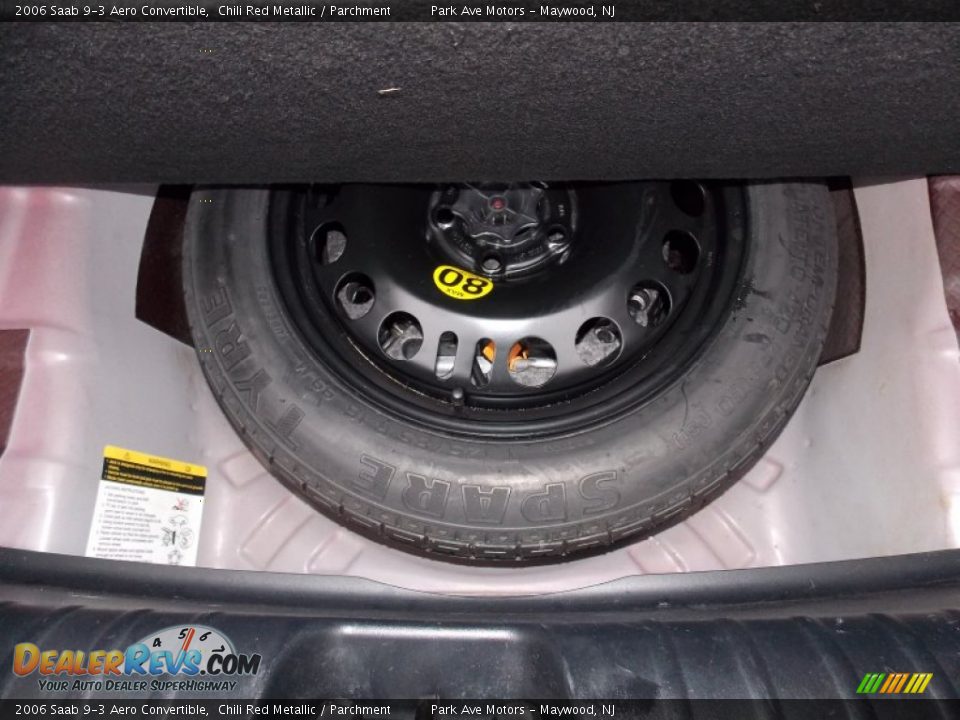 2006 Saab 9-3 Aero Convertible Chili Red Metallic / Parchment Photo #20