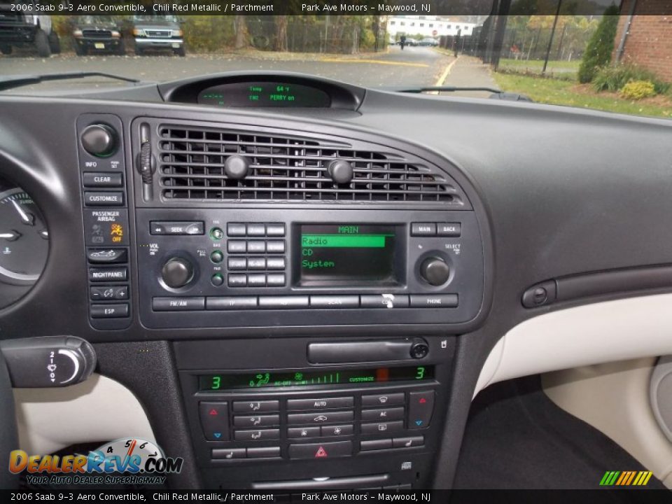 2006 Saab 9-3 Aero Convertible Chili Red Metallic / Parchment Photo #29