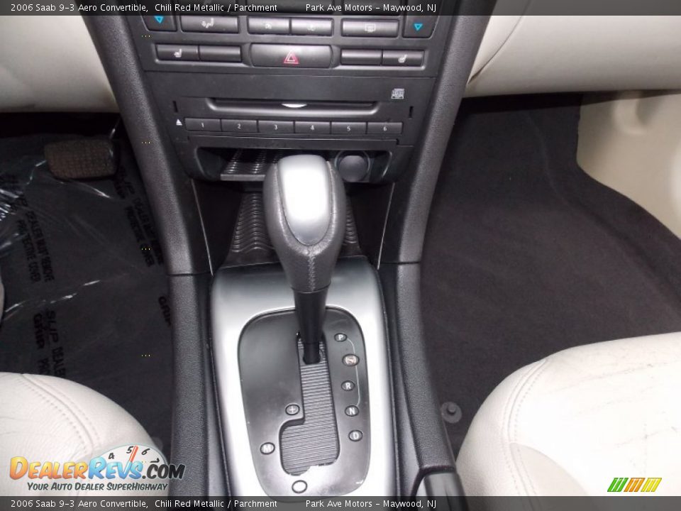2006 Saab 9-3 Aero Convertible Chili Red Metallic / Parchment Photo #30