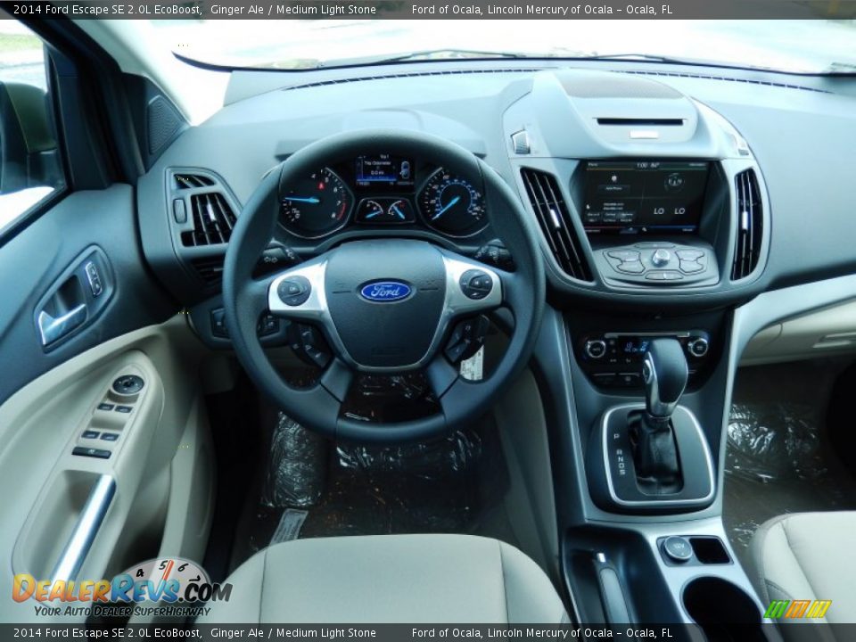 2014 Ford Escape SE 2.0L EcoBoost Ginger Ale / Medium Light Stone Photo #8