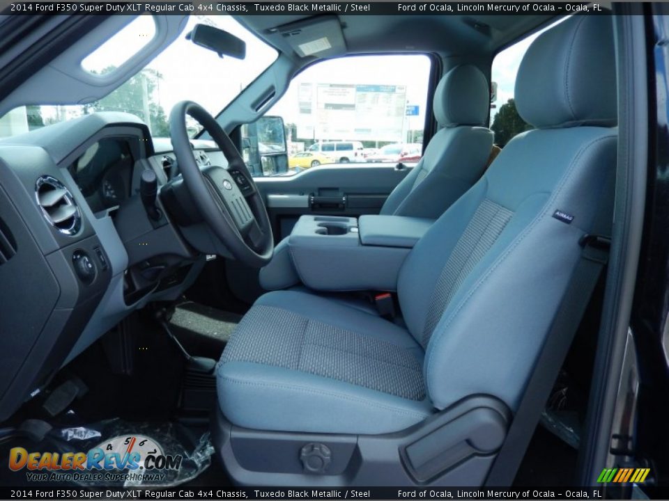 Front Seat of 2014 Ford F350 Super Duty XLT Regular Cab 4x4 Chassis Photo #6