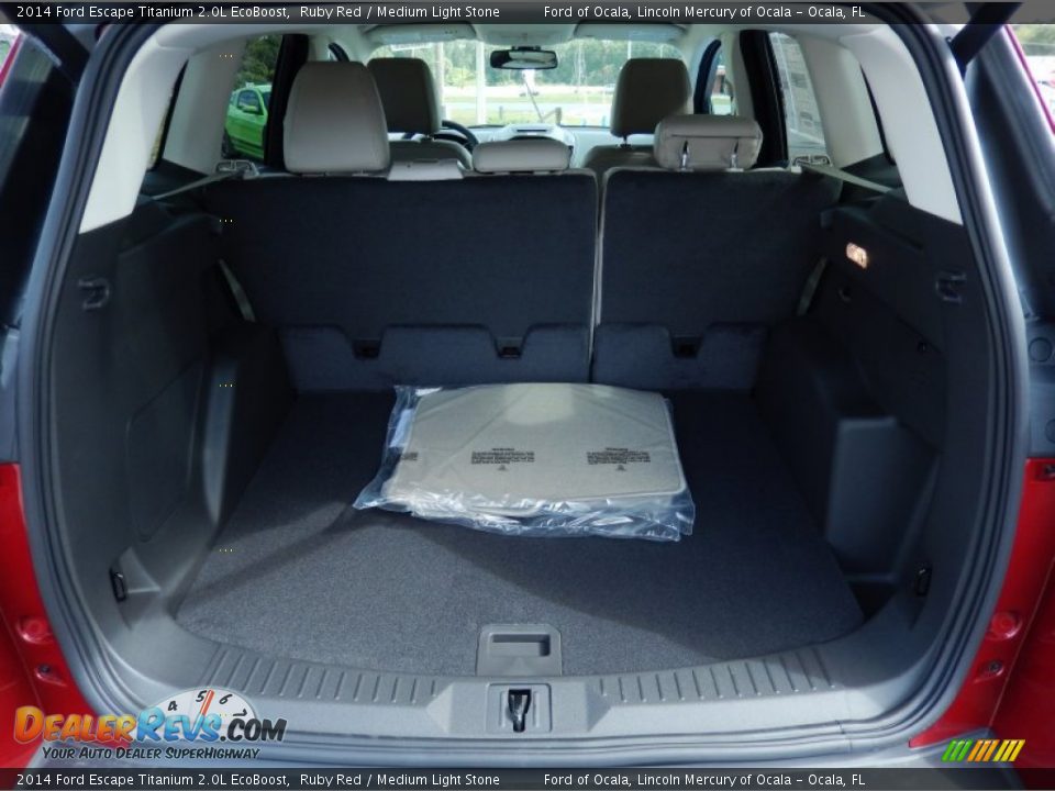 2014 Ford Escape Titanium 2.0L EcoBoost Ruby Red / Medium Light Stone Photo #5