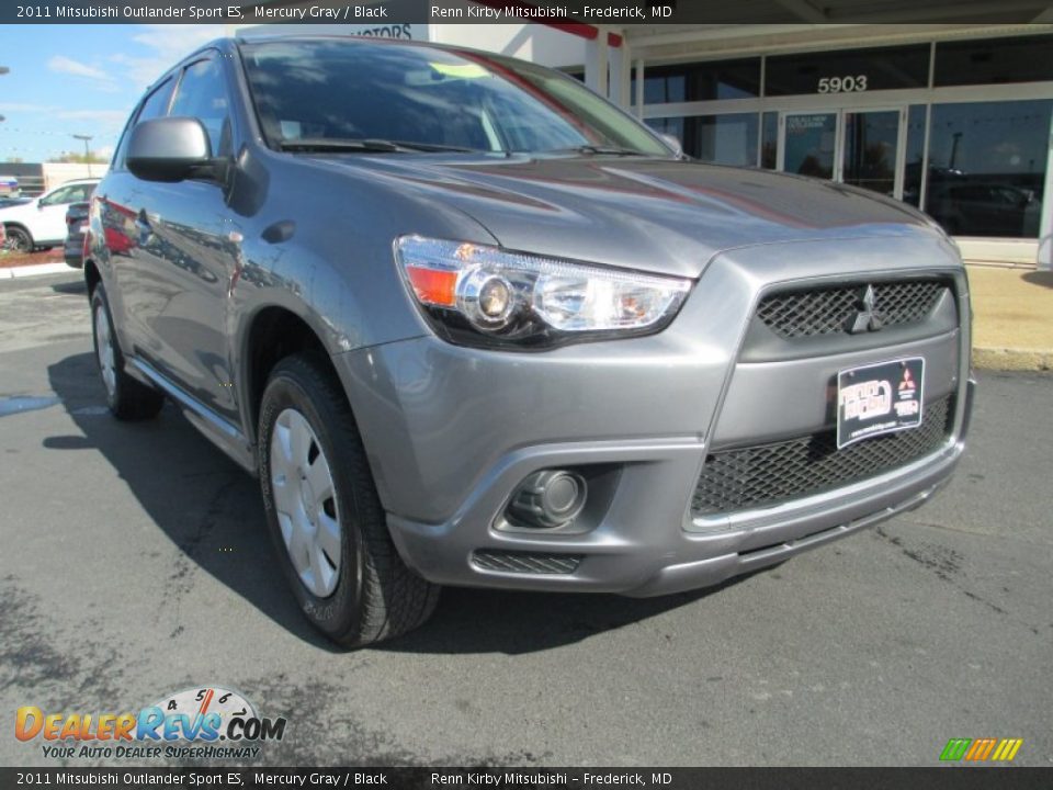 2011 Mitsubishi Outlander Sport ES Mercury Gray / Black Photo #1