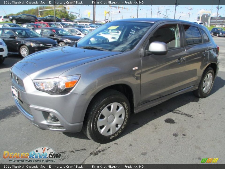2011 Mitsubishi Outlander Sport ES Mercury Gray / Black Photo #3