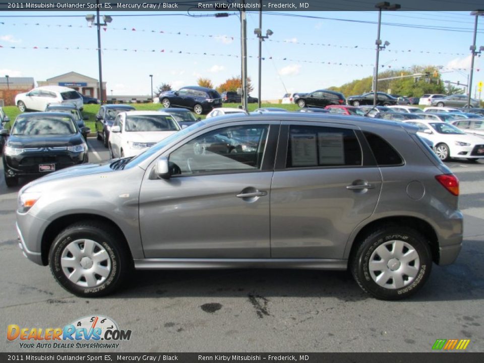 2011 Mitsubishi Outlander Sport ES Mercury Gray / Black Photo #4