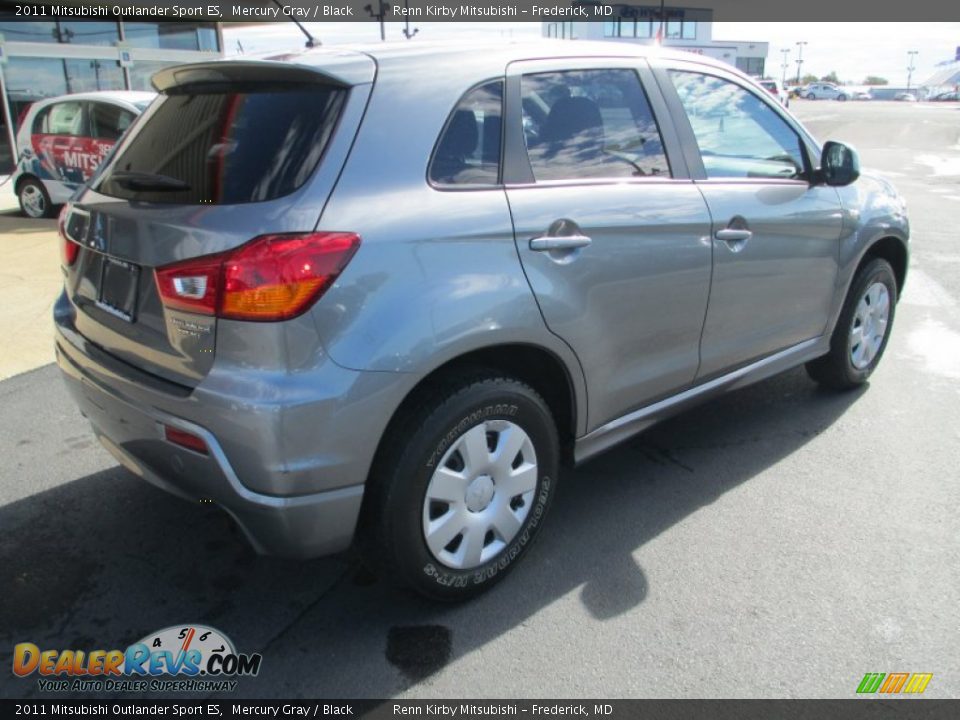 2011 Mitsubishi Outlander Sport ES Mercury Gray / Black Photo #7