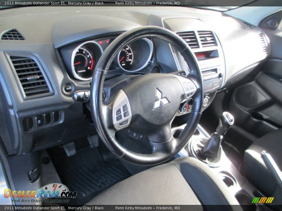 2011 Mitsubishi Outlander Sport ES Mercury Gray / Black Photo #10