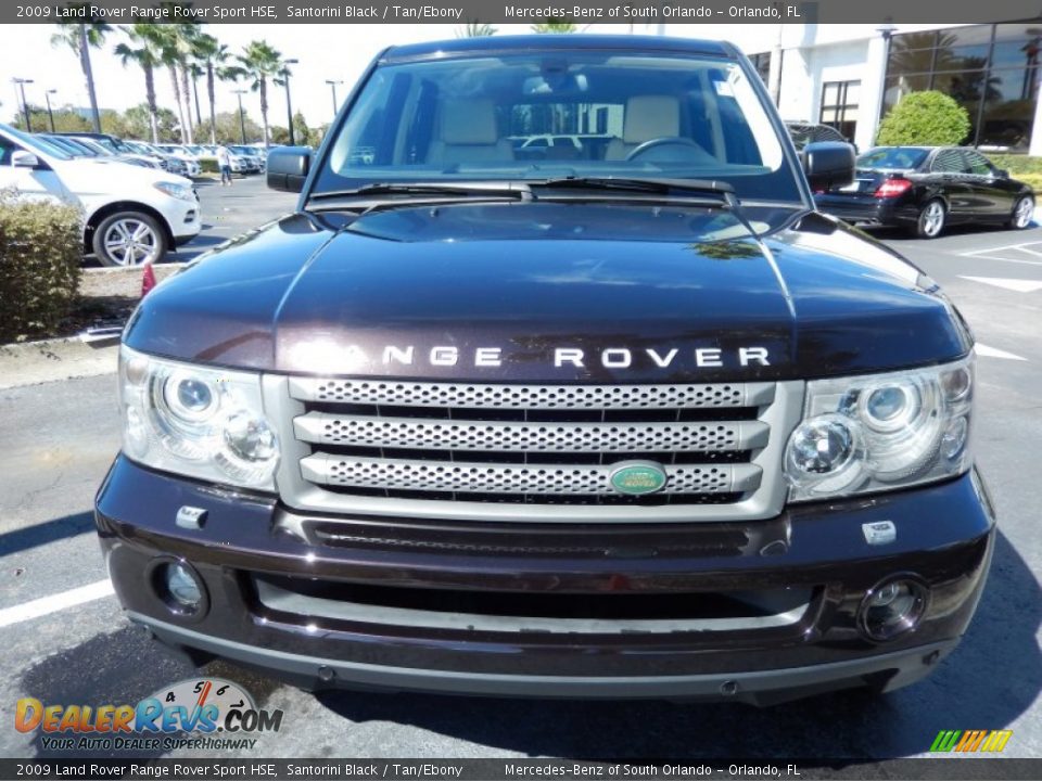 2009 Land Rover Range Rover Sport HSE Santorini Black / Tan/Ebony Photo #2