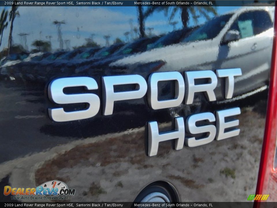 2009 Land Rover Range Rover Sport HSE Santorini Black / Tan/Ebony Photo #9
