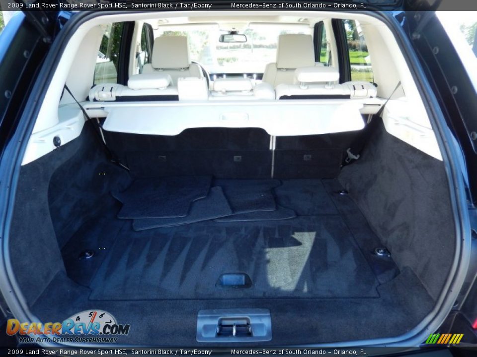 2009 Land Rover Range Rover Sport HSE Santorini Black / Tan/Ebony Photo #10