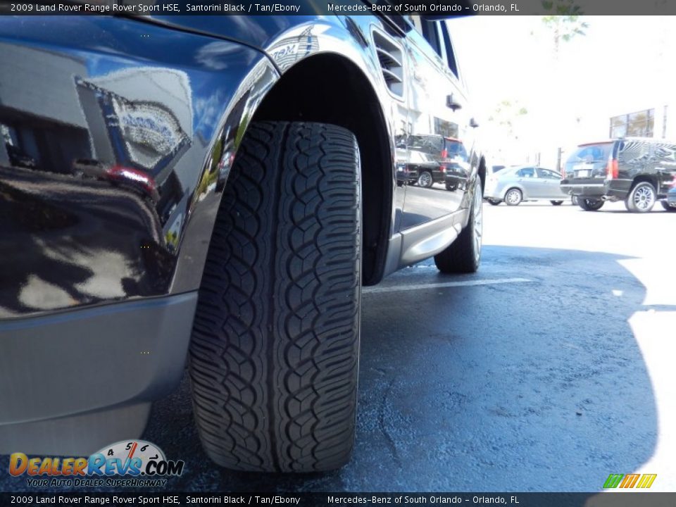 2009 Land Rover Range Rover Sport HSE Santorini Black / Tan/Ebony Photo #11