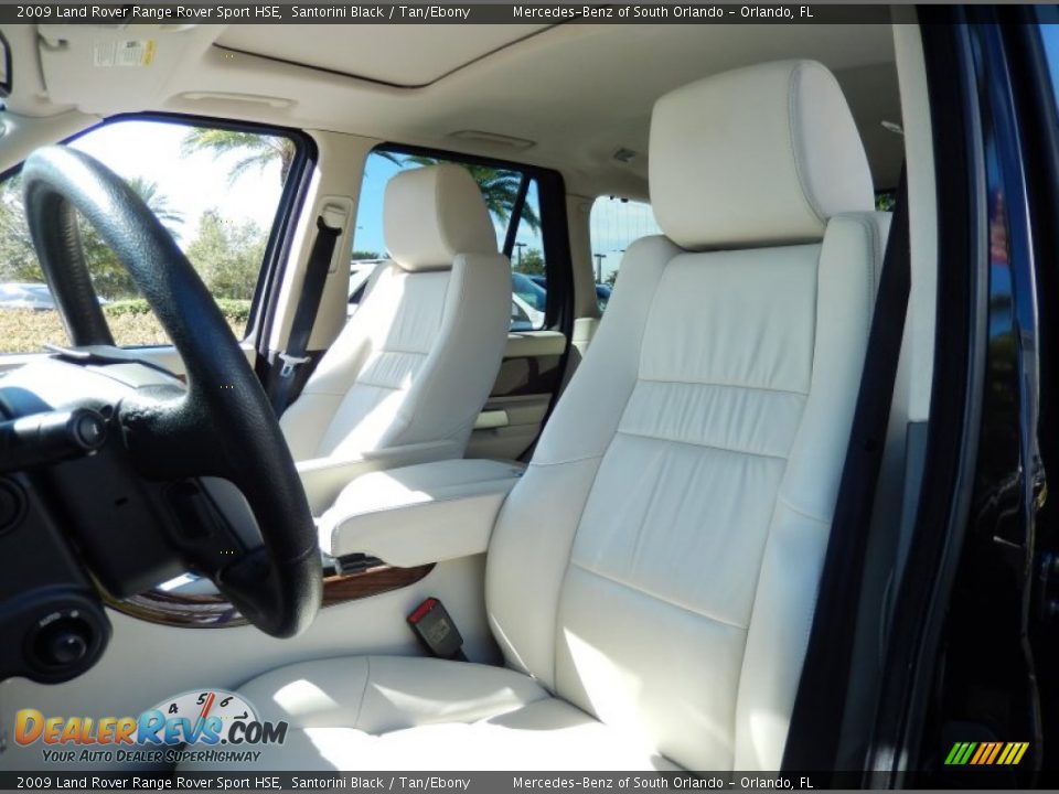2009 Land Rover Range Rover Sport HSE Santorini Black / Tan/Ebony Photo #13