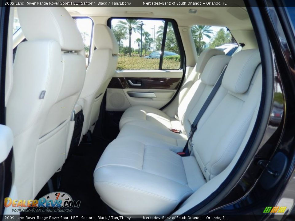 2009 Land Rover Range Rover Sport HSE Santorini Black / Tan/Ebony Photo #14