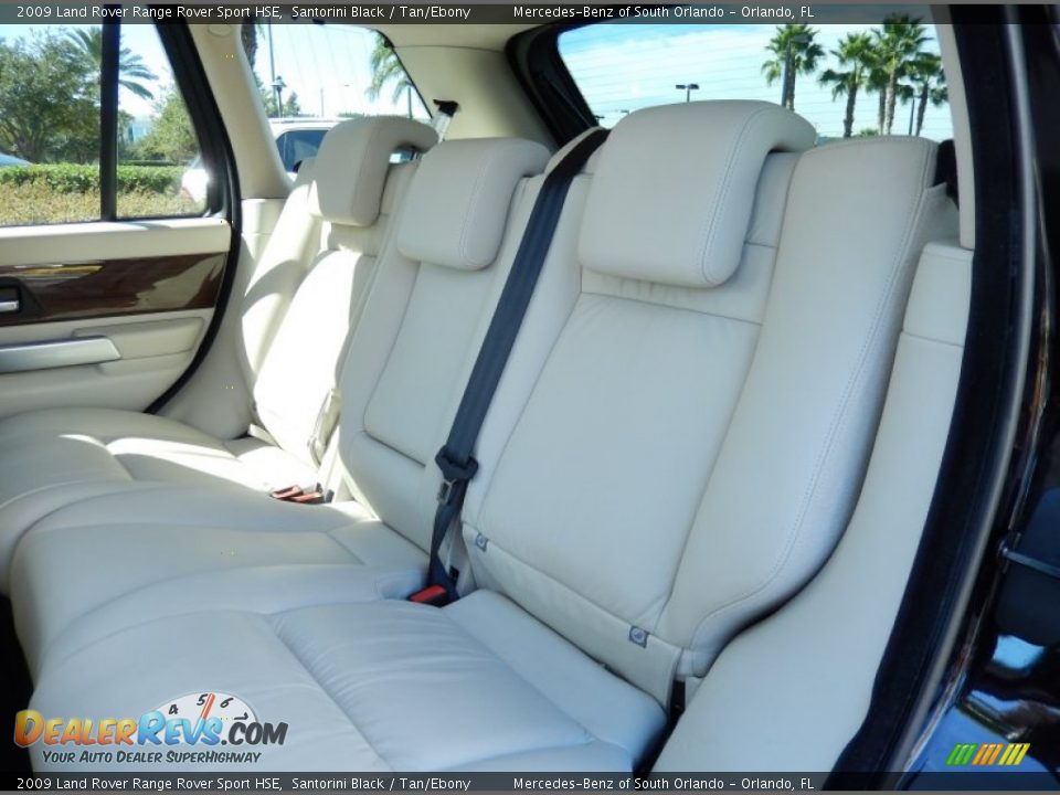 2009 Land Rover Range Rover Sport HSE Santorini Black / Tan/Ebony Photo #15