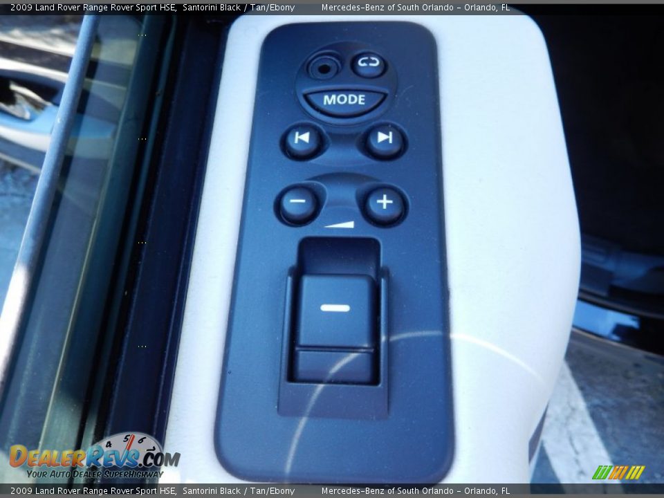 2009 Land Rover Range Rover Sport HSE Santorini Black / Tan/Ebony Photo #16