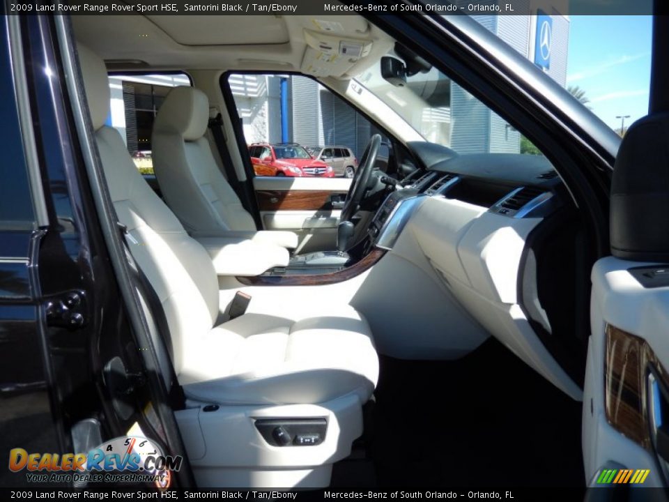 2009 Land Rover Range Rover Sport HSE Santorini Black / Tan/Ebony Photo #17
