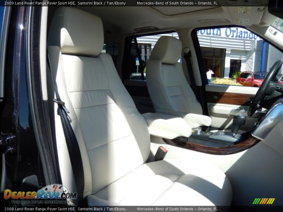 2009 Land Rover Range Rover Sport HSE Santorini Black / Tan/Ebony Photo #18