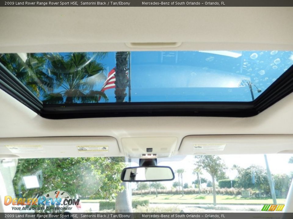 2009 Land Rover Range Rover Sport HSE Santorini Black / Tan/Ebony Photo #19