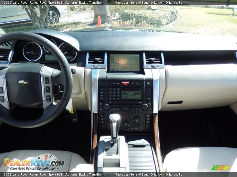 2009 Land Rover Range Rover Sport HSE Santorini Black / Tan/Ebony Photo #20