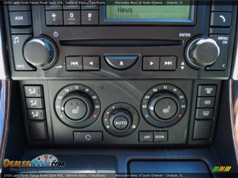 2009 Land Rover Range Rover Sport HSE Santorini Black / Tan/Ebony Photo #24