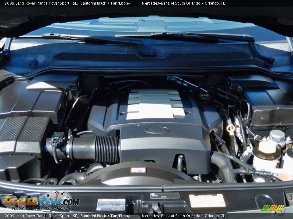 2009 Land Rover Range Rover Sport HSE Santorini Black / Tan/Ebony Photo #27
