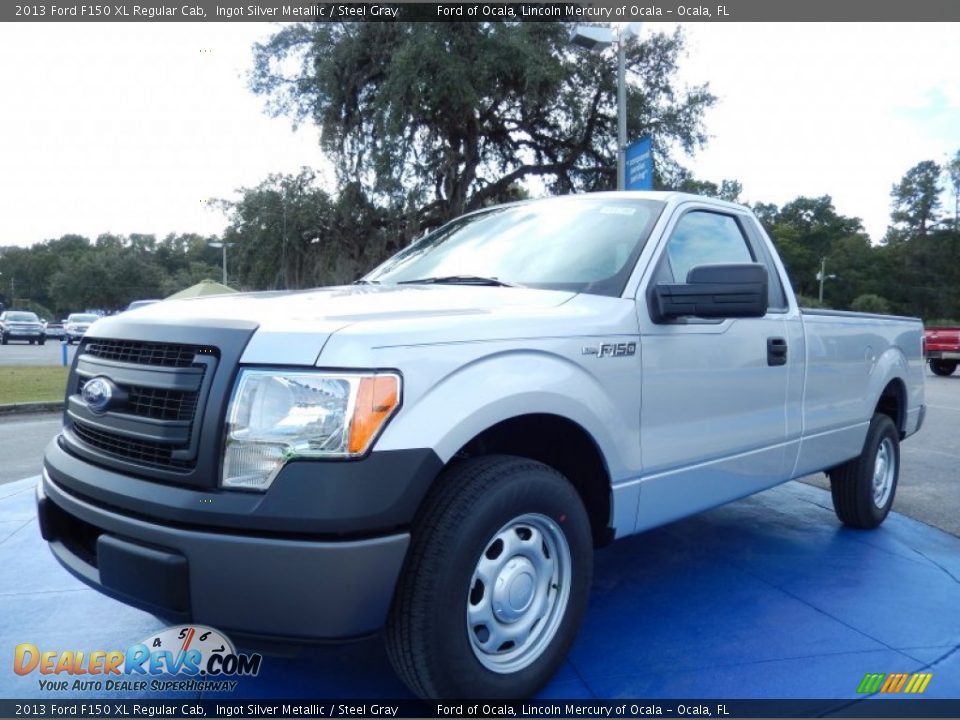 2013 Ford F150 XL Regular Cab Ingot Silver Metallic / Steel Gray Photo #1