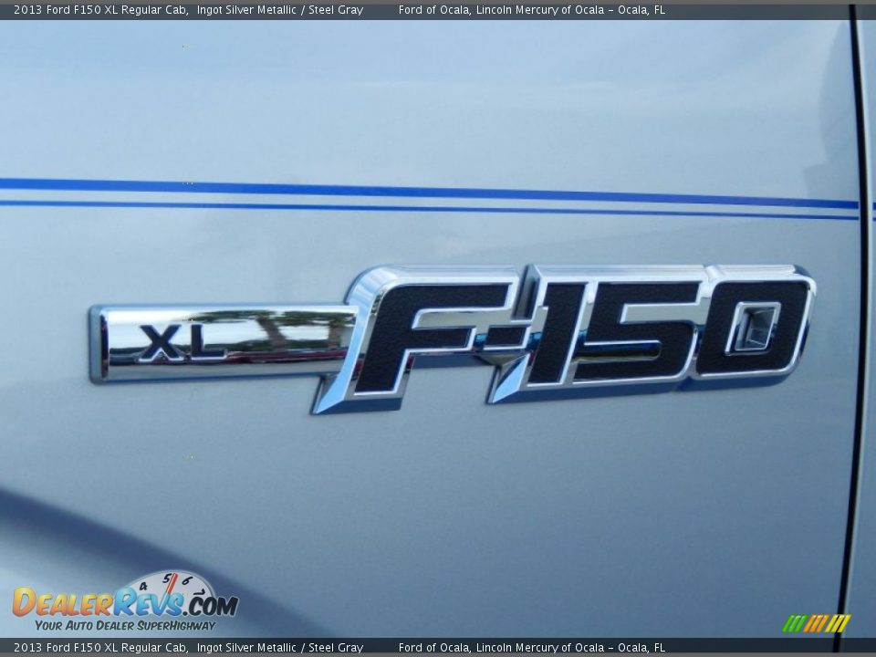 2013 Ford F150 XL Regular Cab Ingot Silver Metallic / Steel Gray Photo #5
