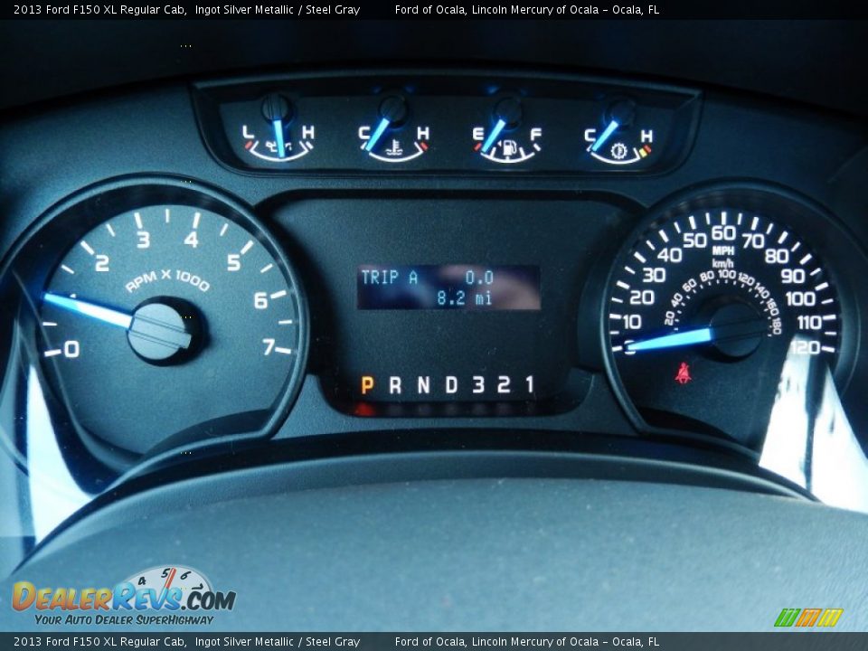 2013 Ford F150 XL Regular Cab Ingot Silver Metallic / Steel Gray Photo #8