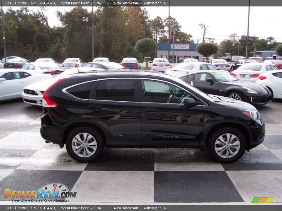 2013 Honda CR-V EX-L AWD Crystal Black Pearl / Gray Photo #3